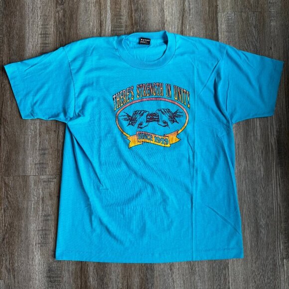 Fruit of the Loom Other - Vintage Strength In Unity T-Shirt Single Stitch XL